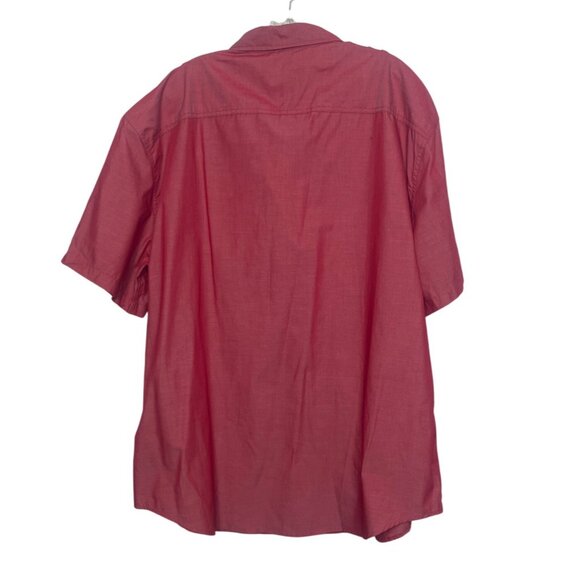 Ecko Unltd Chambray Short Sleeve Shirt Mens 3XL Red New - Picture 2 of 11